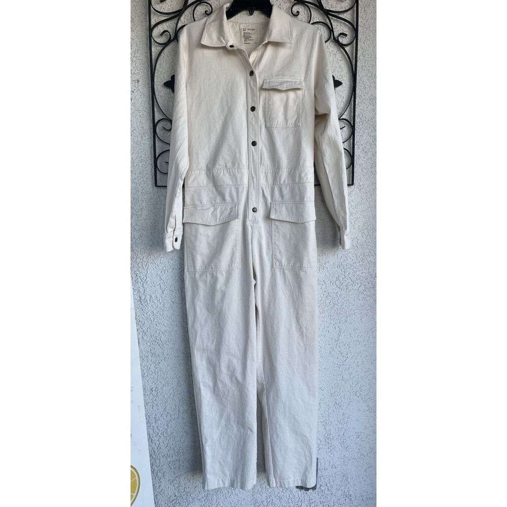 For days Organic Cotton Jumpsuit - Size M - Natural Ivory